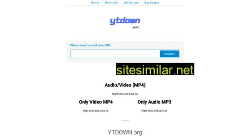 ytdown.org alternative sites