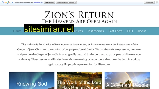 zionsreturn.org alternative sites