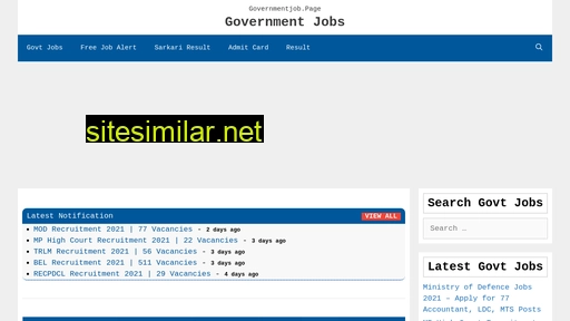 governmentjob.page alternative sites