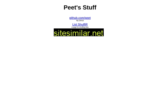 peet.page alternative sites