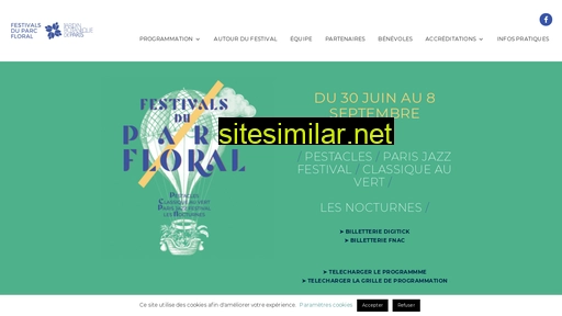 festivalsduparcfloral.paris alternative sites