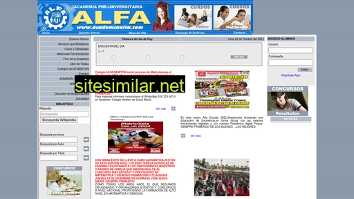 academiaalfa.pe alternative sites