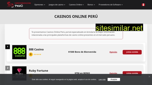 casinosonlineperu.pe alternative sites