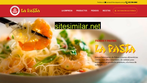 fideoslapasta.com.pe alternative sites