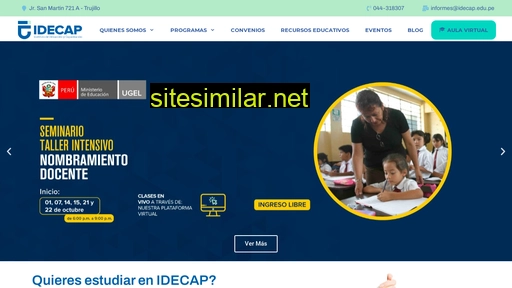 idecap.edu.pe alternative sites