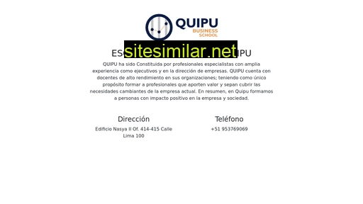 quipu.edu.pe alternative sites