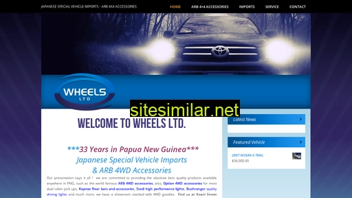 wheels.com.pg alternative sites