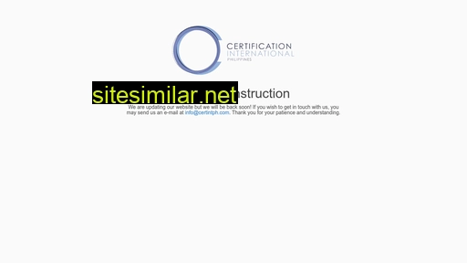 certificationinternational.ph alternative sites