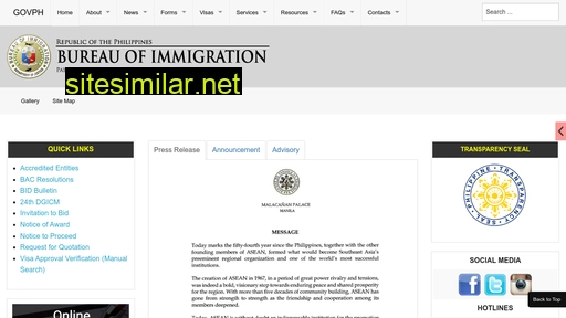 immigration.gov.ph alternative sites