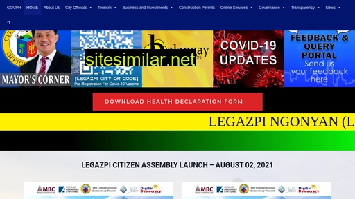 legazpi.gov.ph alternative sites