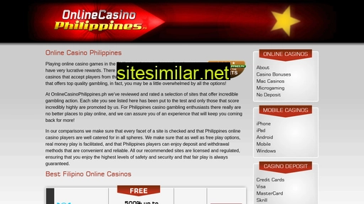 onlinecasinophilippines.ph alternative sites