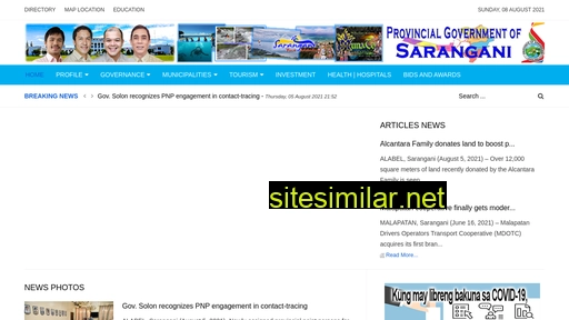 sarangani.gov.ph alternative sites