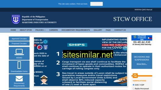 stcw.marina.gov.ph alternative sites