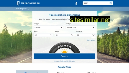 Tires-online similar sites