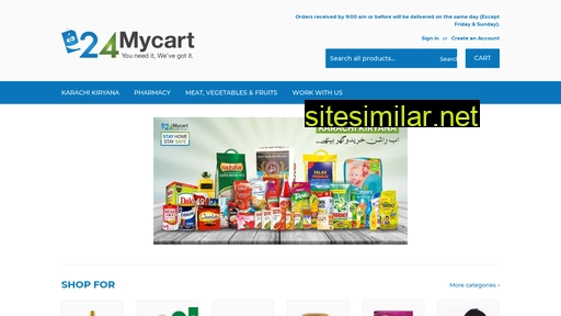 24mycart.pk alternative sites