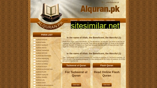 alquran.pk alternative sites
