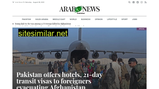 arabnews.pk alternative sites