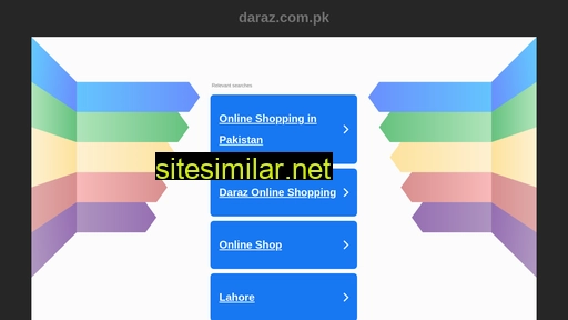 daraz.com.pk alternative sites