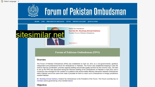 fpo.org.pk alternative sites
