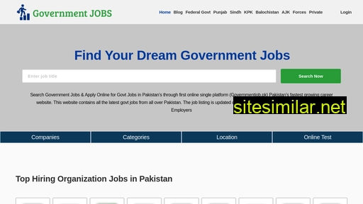 governmentjob.pk alternative sites