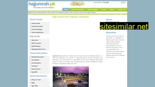 hajjumrah.pk alternative sites