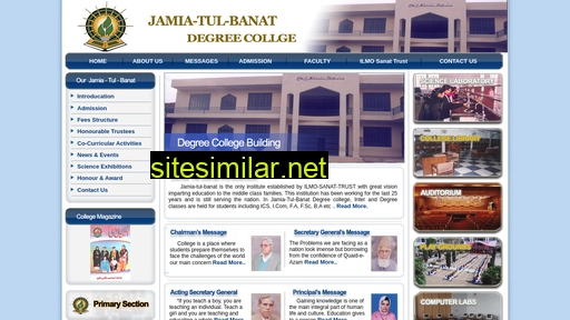 jamiatulbanat.edu.pk alternative sites
