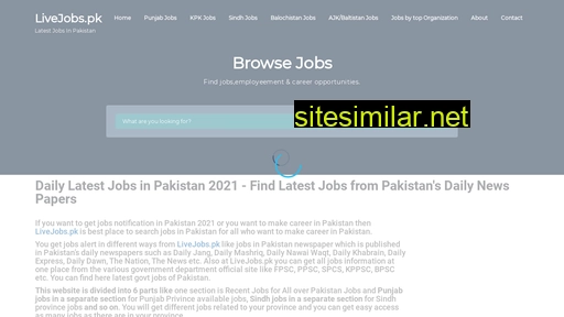 livejobs.pk alternative sites