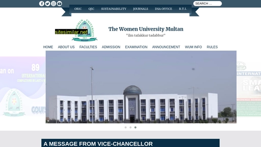 main.wum.edu.pk alternative sites