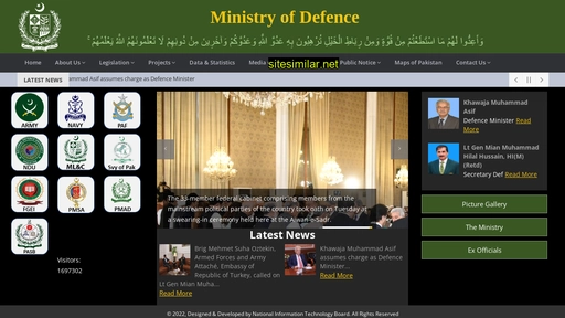 mod.gov.pk alternative sites