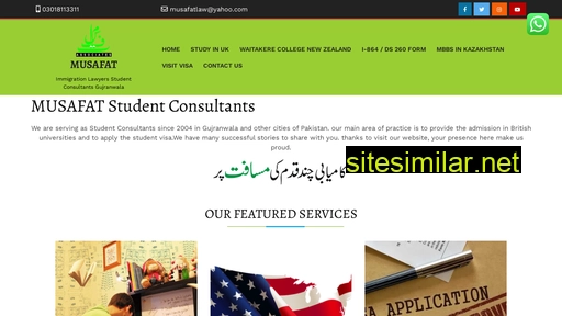 musafat.com.pk alternative sites