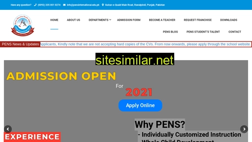 pensinternational.edu.pk alternative sites