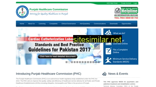 phc.org.pk alternative sites