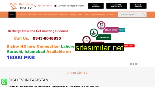 rechargedishtv.com.pk alternative sites