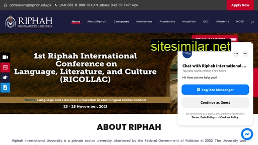 riphah.edu.pk alternative sites