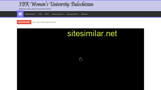 sbkwu.edu.pk alternative sites