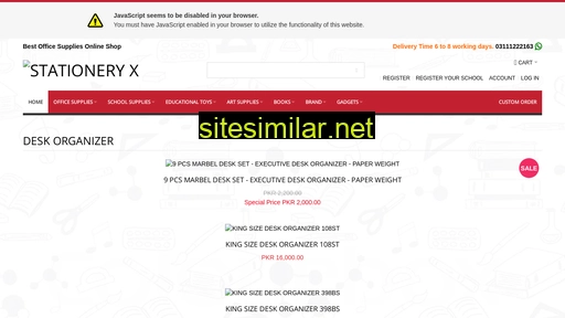 stationeryx.pk alternative sites