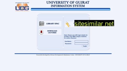 student.uog.edu.pk alternative sites