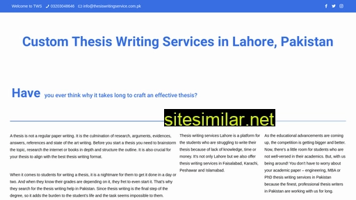 thesiswritingservice.com.pk alternative sites