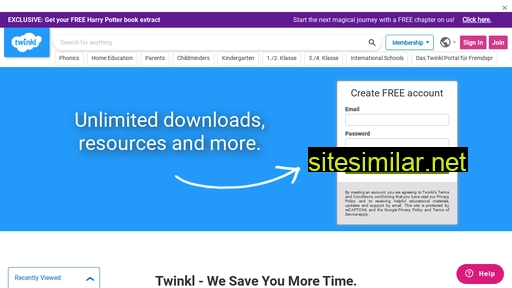 twinkl.com.pk alternative sites