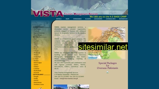 vista-tourism.com.pk alternative sites