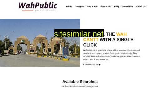 wahpublic.pk alternative sites