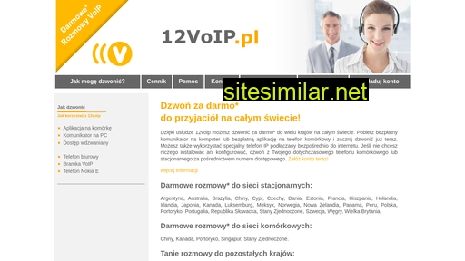 12voip.pl alternative sites