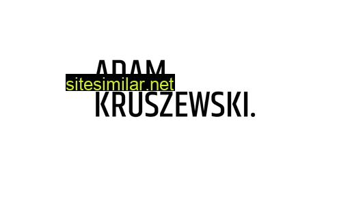 adamkruszewski.pl alternative sites