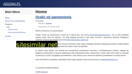 adizma.pl alternative sites