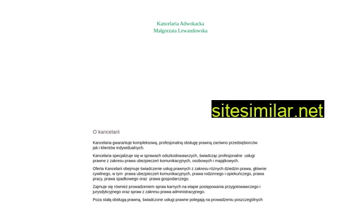 adwokat-lewandowska.pl alternative sites