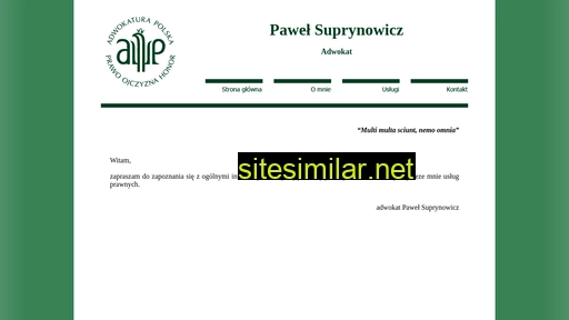 adwokat-suprynowicz.pl alternative sites
