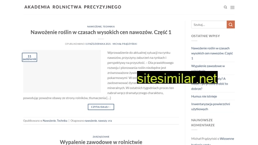 akademiarolnictwaprecyzyjnego.pl alternative sites