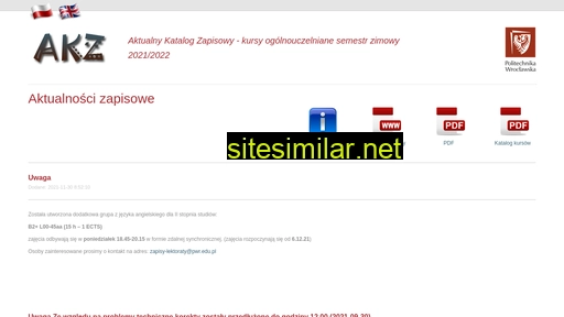 akz.pwr.wroc.pl alternative sites