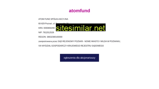Atomfund similar sites