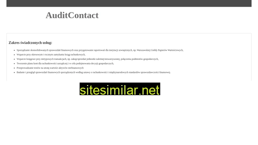 auditcontact.pl alternative sites